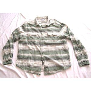 Men's Goodfellow Standard Fit Stripes Button Long Sleeve Shirt Sz XL (MT641)